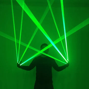 Green Laser Gloves