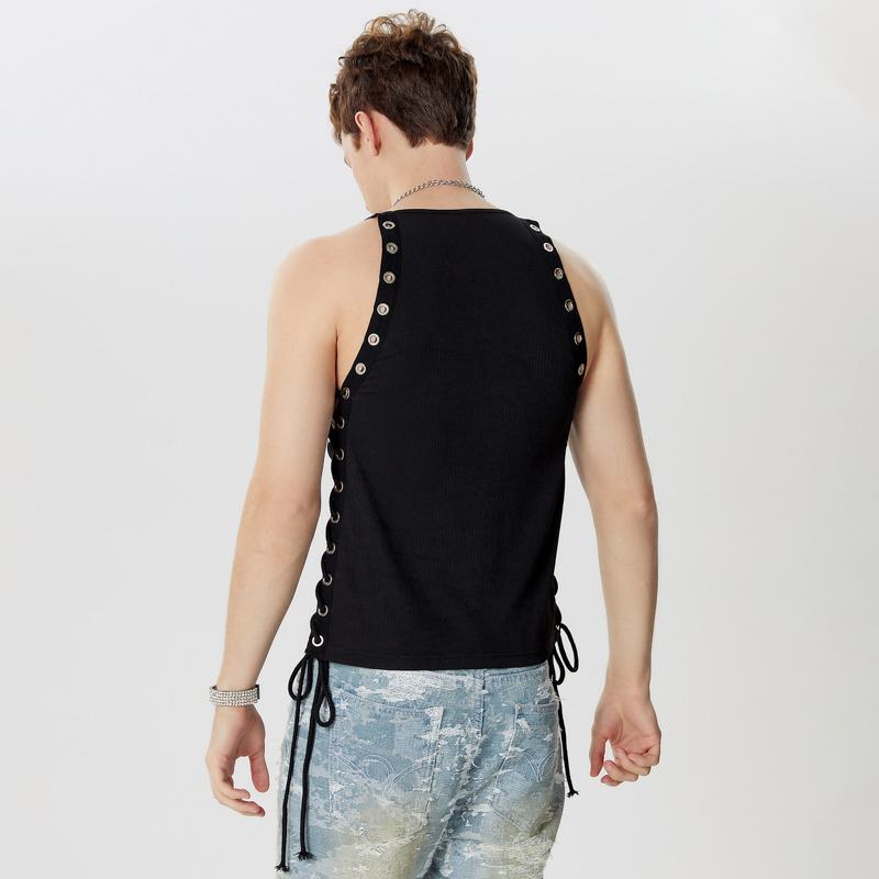 INCERUN Men's Patchwork Tank Top