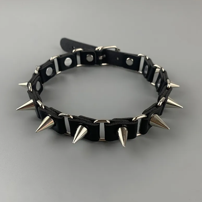 Riveted Leather Necklace