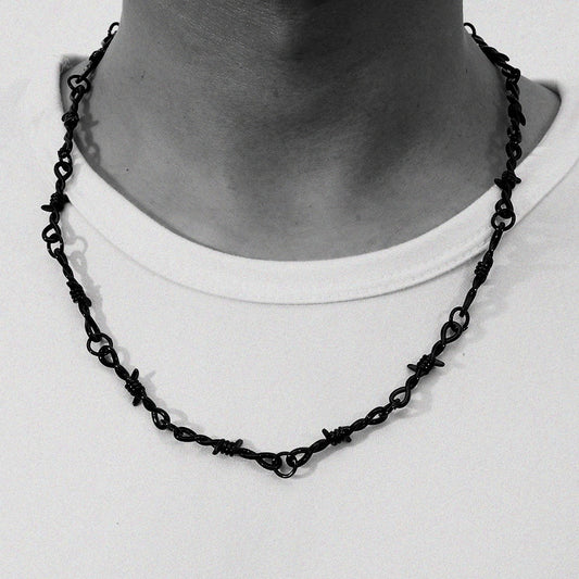 Iron Black Bracelet Necklace